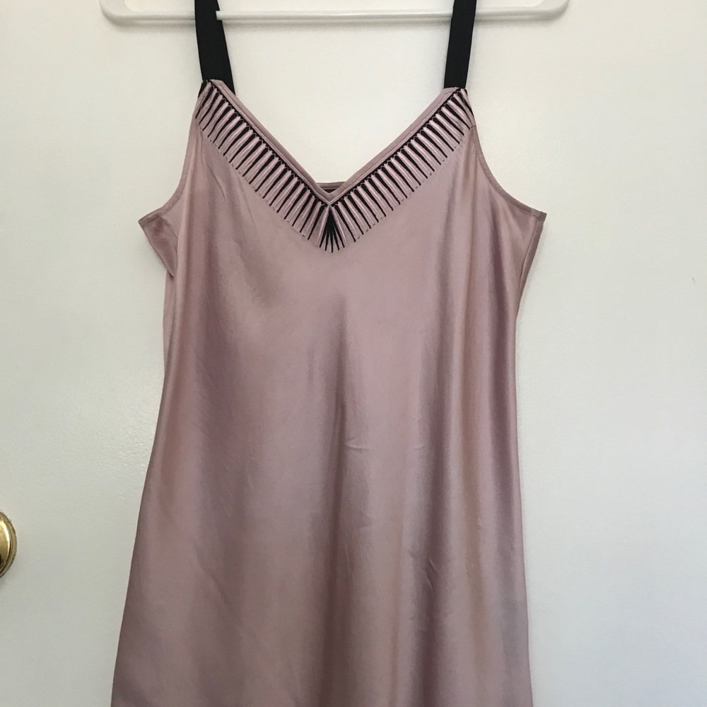 EDUN vintage silk cami with neck detail